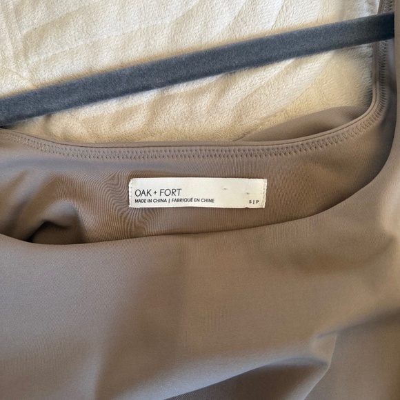 OAK + FORT Taupe Summer Romper| Size Small | Perfect Condition - Picture 6 of 6